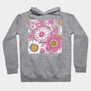 Doodled floral pattern Hoodie